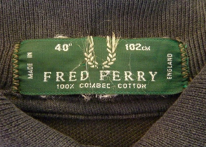 フレッドペリー　FRED PERRY タグ　90年代