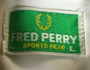 フレッドペリー　FRED PERRY タグ　80年代