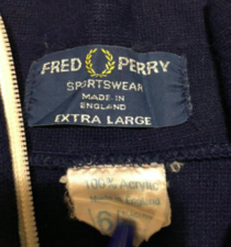 フレッドペリー　FRED PERRY タグ　70年代 80年代